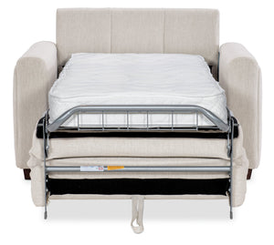 Hooker Furniture Griffin Twin Sleeper Chair Beige Performance Fabric Transitional Lounge for Guest Rooms SS179-TS01-405