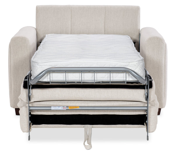 Hooker Furniture Griffin Twin Sleeper Chair Beige Performance Fabric Transitional Lounge for Guest Rooms SS179-TS01-405