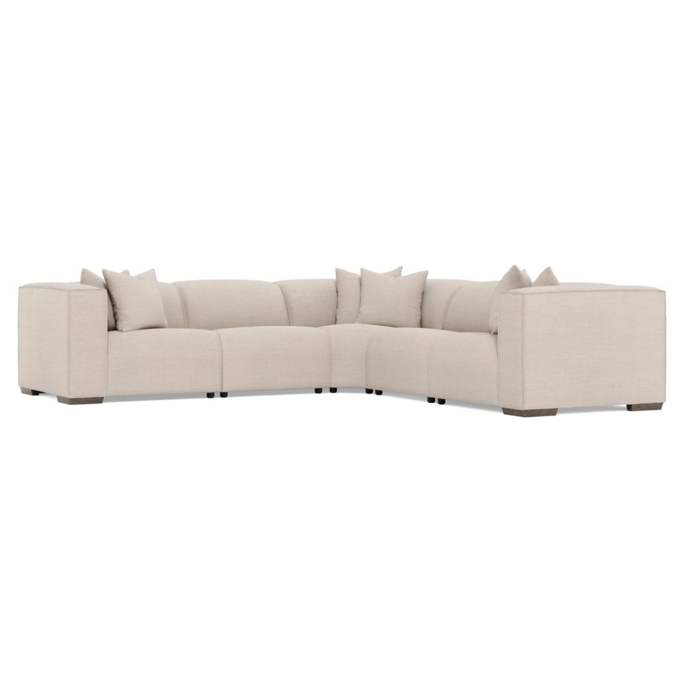 Bernhardt Bernhardt Bliss Five Piece Power Reclining Sectional with Pop up Headrests and Plush Seating K2184