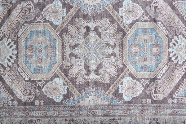 Feizy Rugs Percy Transitional Medallion Rug – Durable Machine Washable Design For Effortless Style And Care Gray,Taupe,Blue Polyester,Cotton,Viscose Prc39agfgry000g22