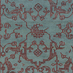 Surya Bagras Bgr-6002 Handmade Wool & Viscose 2' X 3' Rug - Luxurious Comfort & Modern Style For Your Home Teal Wool,Viscose Bgr6002-23