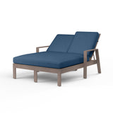 Laguna Double Chaise Lounge in Spectrum Carbon, No Welt SW3501-99-48085 Sunset West