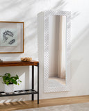 Beluga BGU-001 69"H x 25"W x 2"D Full Length Mirror BGU001-6925  Frame: White Surya