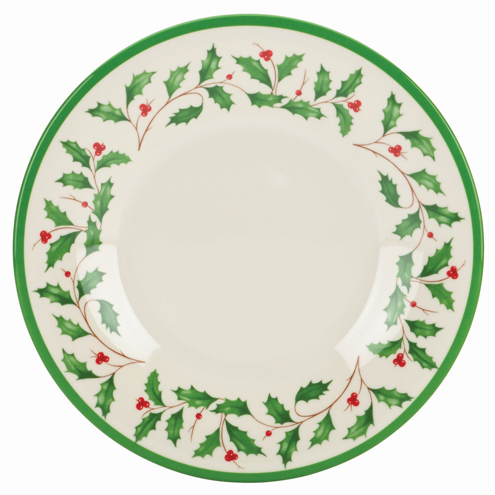 Lenox Holiday 4-Piece Melamine Accent Plate Set Red & Green, IVORY MELAMINE 863668