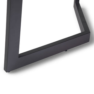 English Elm Watkins Solid Mango Wood Dining Table with Industrial Metal Legs, 72" Rectangular Seating for 6 Dark Brown B136P159675