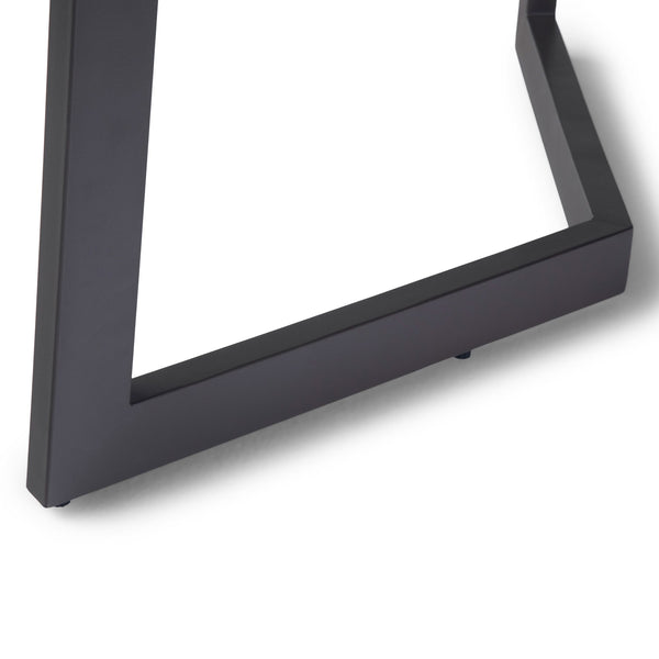 English Elm Watkins Solid Mango Wood Dining Table with Industrial Metal Legs, 72" Rectangular Seating for 6 Dark Brown B136P159675