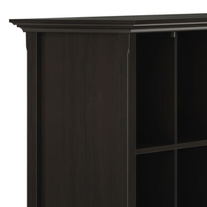 English Elm Amherst 12-Cube Storage Bookcase - Stylish Hickory Brown Solid Wood Organizer For Any Room B136P158349