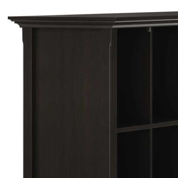 English Elm Amherst 12-Cube Storage Bookcase - Stylish Hickory Brown Solid Wood Organizer For Any Room B136P158349