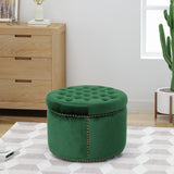 Christopher Knight Home® - Noble House - Tiernan Glam Velvet Tufted Ottoman