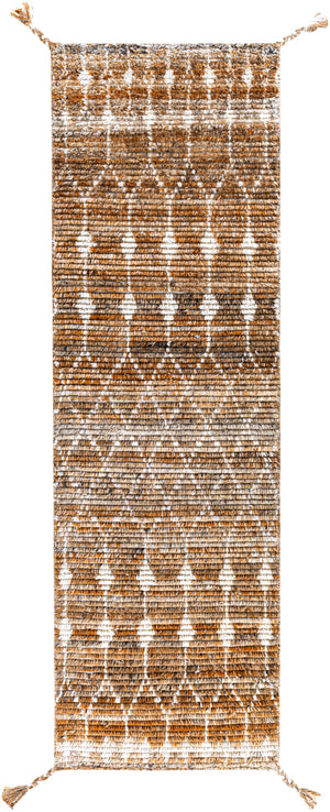 Birch BHC-2300 2'6" x 8' Runner Handmade Rug BHC2300-268  Brown, Black, Cream Surya