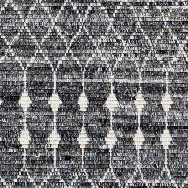 Surya Birch Handmade Rug 2' X 3' – Bohemian Style, Eco-friendly, Soft & Durable Global Decor Accent Black Recycled Pet Yarn Bhc2301-23