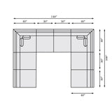 Bernhardt Sanctuary Fabric Sectional K1880