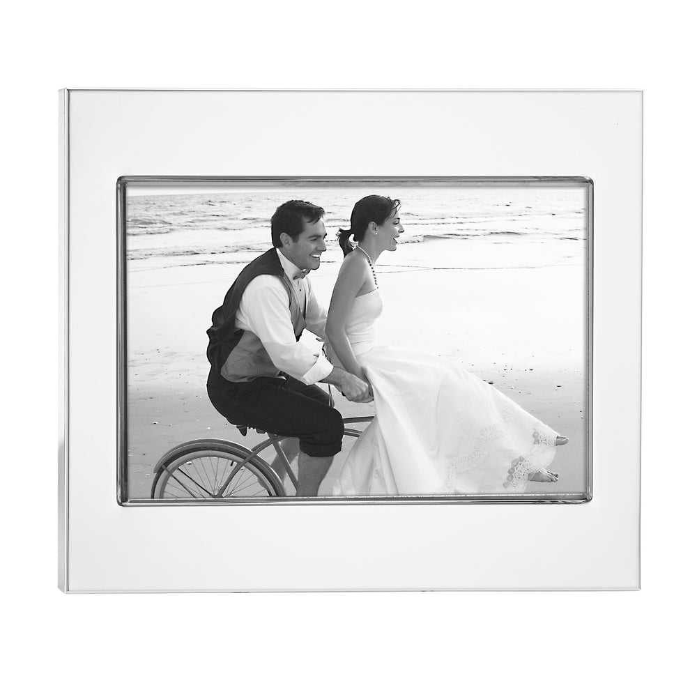 Lenox Reed and Barton Addison Silverplate 4" x 6" Photo Frame Metallic, SLVR PLATE METAL 6946