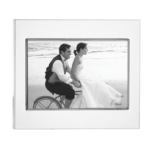 Lenox Reed and Barton Addison Silverplate 4" x 6" Photo Frame Metallic, SLVR PLATE METAL 6946