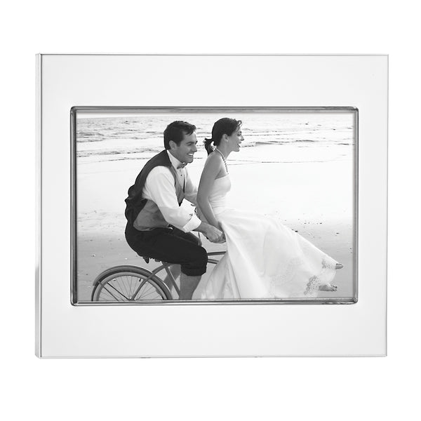 Lenox Reed and Barton Addison Silverplate 4" x 6" Photo Frame Metallic, SLVR PLATE METAL 6946