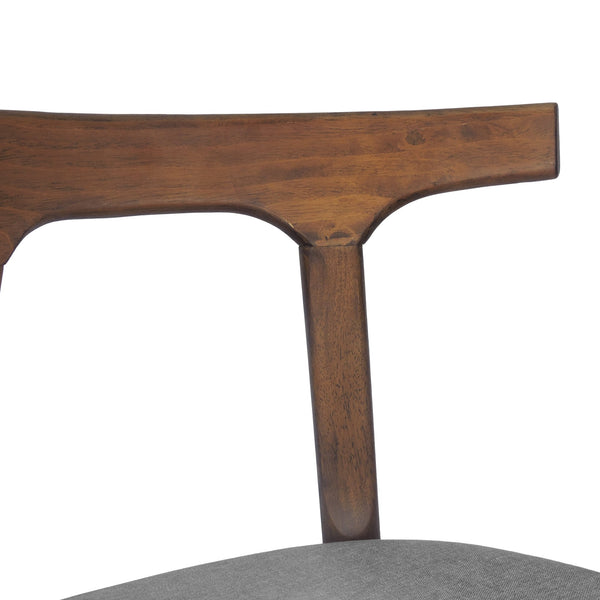 English Elm Dining Chair Set of 2 Curved Back Faux Leather Upholstered Seats for Modern Farmhouse Decor 72662.00