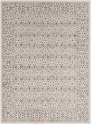 Livabliss Bahar Turkish Machine Woven Geometric Rug for Entryways Hallways and High Traffic Spaces Charcoal, Light 2' x 2'11" BHR2308-23