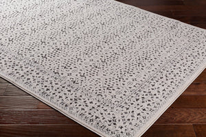 Livabliss Bahar Turkish Machine Woven Geometric Rug for Entryways Hallways and High Traffic Spaces Charcoal, Light 2' x 2'11" BHR2308-23