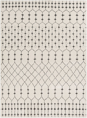 Livabliss Bahar Moroccan Geometric Area Rug with Medium Pile for Entryways and Small Spaces Light Beige, Ch 5'3" x 7'3" BHR2312-5373