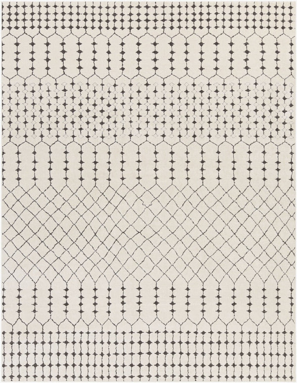 Livabliss Bahar Moroccan Geometric Area Rug with Medium Pile for Entryways and Small Spaces Light Beige, Ch 7'10" x 10'2" BHR2312-710103