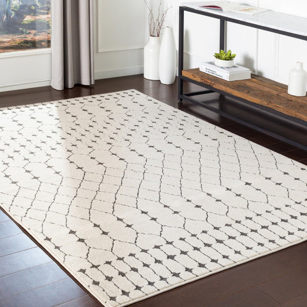 Livabliss Bahar Moroccan Geometric Area Rug with Medium Pile for Entryways and Small Spaces Light Beige, Ch 7'10" x 10'2" BHR2312-710103