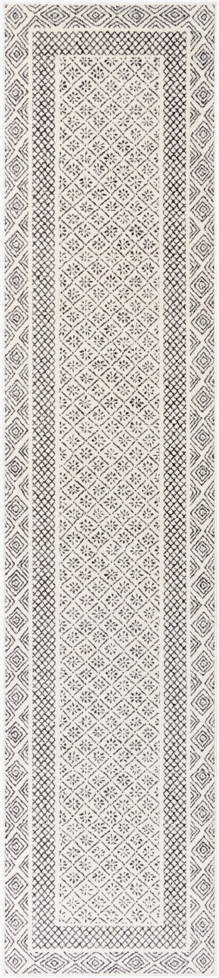 Livabliss Bahar Global Motif Machine Woven Indoor Rug Polypropylene Blend for Living Rooms Light Beige, Ch 2'7" x 12' BHR2321-2712