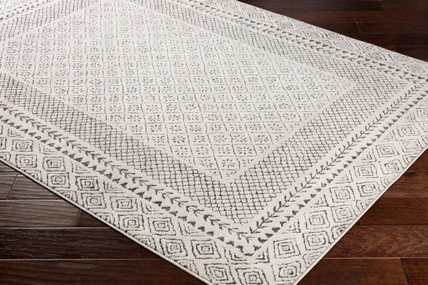 Livabliss Bahar Global Motif Machine Woven Indoor Rug Polypropylene Blend for Living Rooms Light Beige, Ch 2'7" x 12' BHR2321-2712