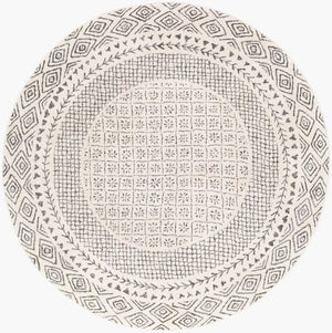 Livabliss Bahar Global Motif Machine Woven Indoor Rug Polypropylene Blend for Living Rooms Light Beige, Ch 5'3" x 5'3" Round BHR2321-53RD