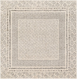 Livabliss Bahar Global Motif Machine Woven Indoor Rug Polypropylene Blend for Living Rooms Light Beige, Ch 6'7" x 6'7" Square BHR2321-67SQ