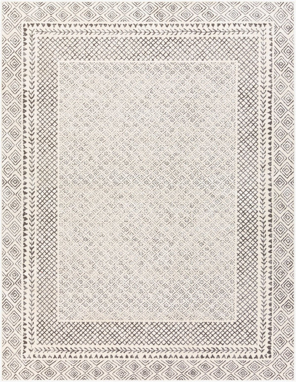 Livabliss Bahar Global Motif Machine Woven Indoor Rug Polypropylene Blend for Living Rooms Light Beige, Ch 7'10" x 10'2" BHR2321-710103