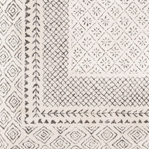 Livabliss Bahar Global Motif Machine Woven Indoor Rug Polypropylene Blend for Living Rooms Light Beige, Ch 2'7" x 12' BHR2321-2712