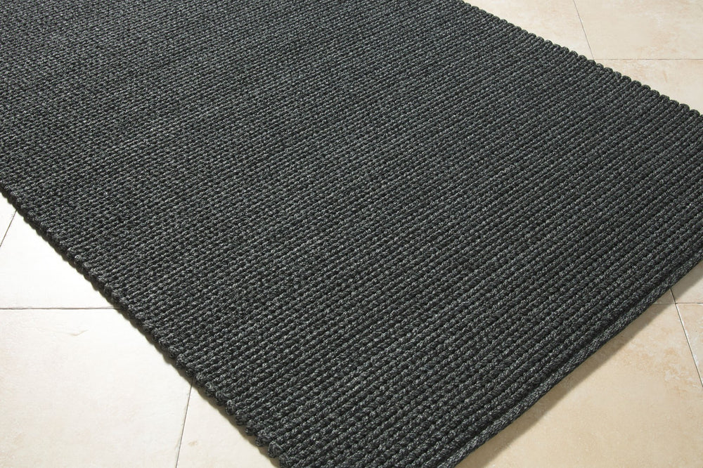 Surya Beach House Bhs-2300 2' X 3' Handmade Outdoor Rug - Durable, Easy-care, Coastal Charm For Any Space Charcoal Polypropylene Bhs2301-576