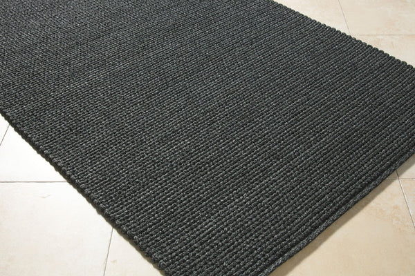 Surya Beach House Bhs-2300 2' X 3' Handmade Outdoor Rug - Durable, Easy-care, Coastal Charm For Any Space Charcoal Polypropylene Bhs2301-576