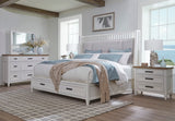 Parker House Americana Modern Bedroom Queen Shelter Bed Cotton Poplar Solid, Birch Veneers BAME#1250-3-COT