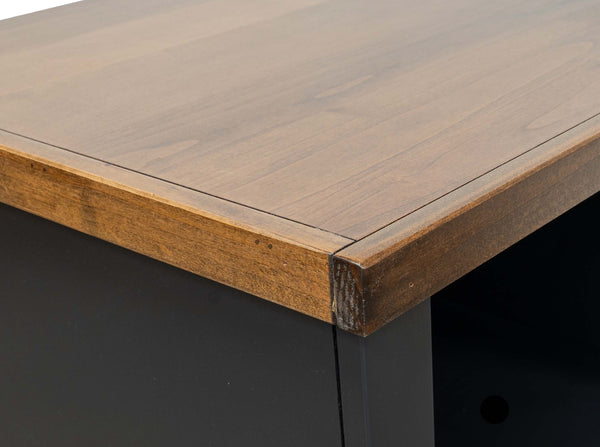 Legends Furniture Bridgevine Home Essex 72 Inch High 5-shelf Bookcase, No Assembly Required, Black And Whiskey Finish Black Poplar Solids And Okoume Veneers Es6672.Swk