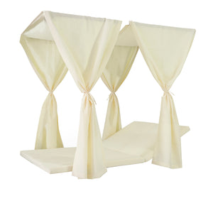 English Elm Kenzie Daybed Cushion and Curtain Set for Bedroom Nook Sunroom Lounge Retreat Cream 71046.00CUSH-CRM