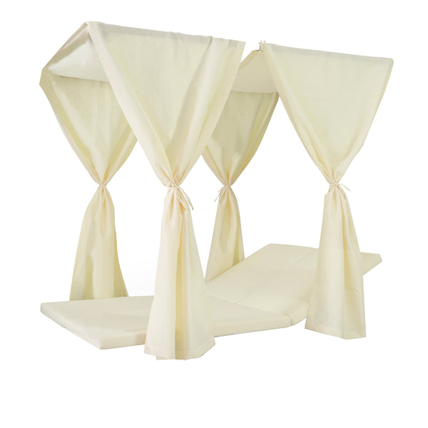 English Elm Kenzie Daybed Cushion and Curtain Set for Bedroom Nook Sunroom Lounge Retreat Cream 71046.00CUSH-CRM