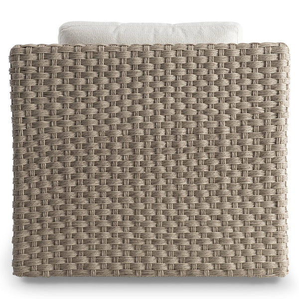 Bernhardt Bernhardt Trieste Outdoor Swivel Chair — Made-To-Order Wicker Lounge, Uv-Resistant Cushioned Comfort O1413SA