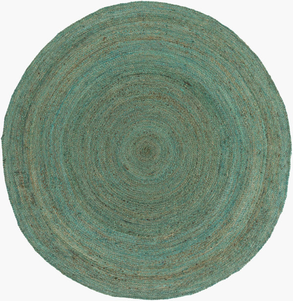 Surya Brice 2' X 3' Handmade Jute Rug – Rustic Charm & Durability For Cozy Home Decor, Spot Clean Only Blue Jute Bic7000-5rd