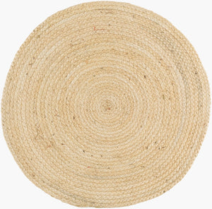 Surya Brice 2' X 3' Handmade Jute Rug – Rustic Charm & Durability For Cozy Home Decor, Spot Clean Only Off,White Jute Bic7007-3rd