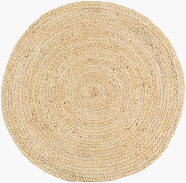 Surya Brice 2' X 3' Handmade Jute Rug – Rustic Charm & Durability For Cozy Home Decor, Spot Clean Only Off,White Jute Bic7007-3rd
