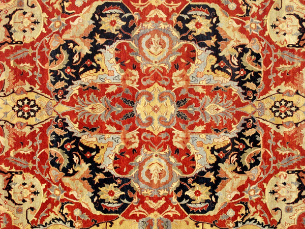 Pasargad Home Bidjar Collection Hand-knotted Lamb's Wool Area Rug For Timeless Elegance And Durability   Ps-1 9x12