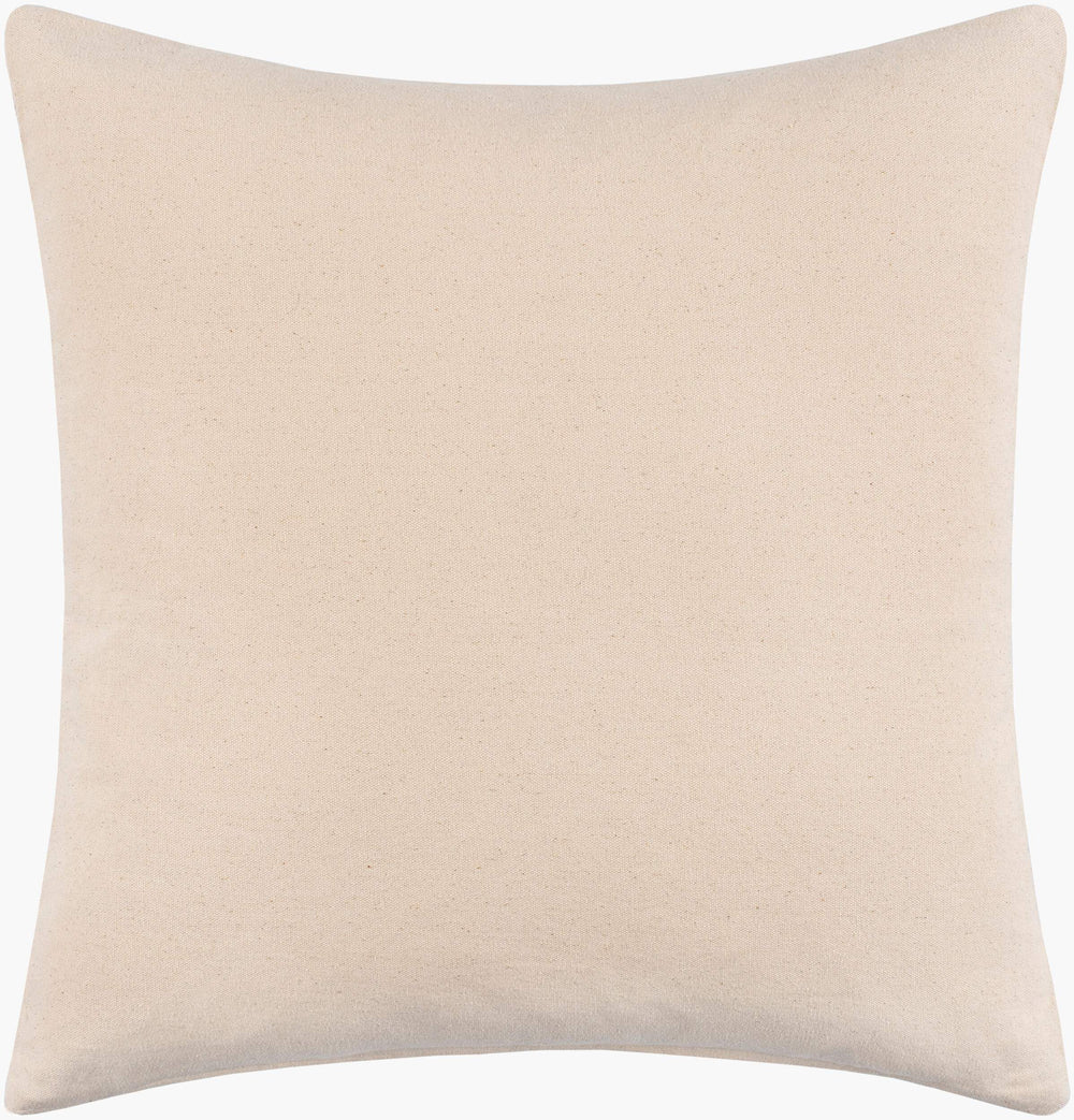 Surya Bonnie 14"L X 22"W Country Cottage Lumbar Pillow - Soft Cotton & Wool Blend With Intricate Stitching Light Gray Cotton,Wool,Cotton Bie001-1422