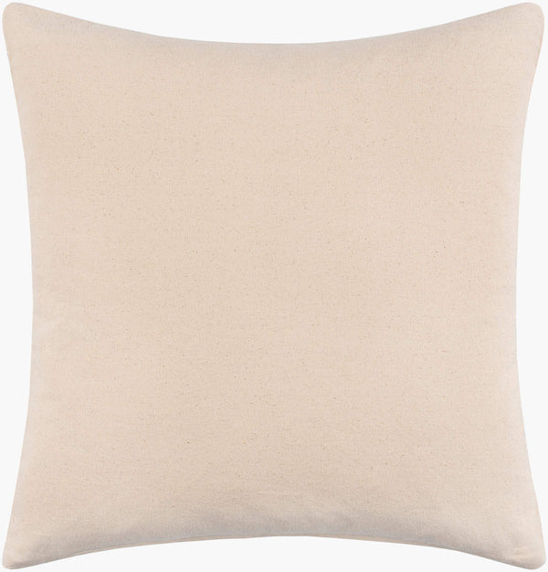 Surya Bonnie 14"L X 22"W Country Cottage Lumbar Pillow - Soft Cotton & Wool Blend With Intricate Stitching Light Gray Cotton,Wool,Cotton Bie001-1422