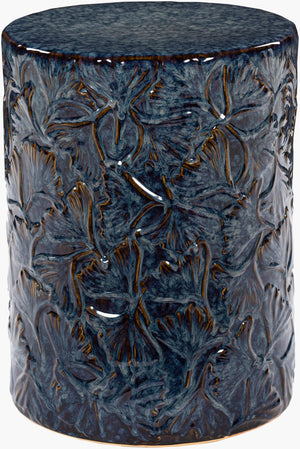 Livabliss Bishop Ceramic Garden Stool with Pierced Barrel Design for Outdoor Patio Decor BIH-002