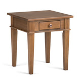 Wood End Table with Drawer