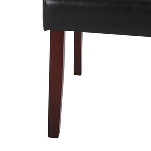 English Elm Dining Chair Set of Two Wingback Button Tufted High Back Birch Leg Upholstered 61539.00PUMDNT