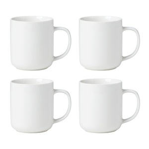 Lenox Oneida 24 Seven White Mugs, Set of 4 White, WHITE PORCELAIN 895950