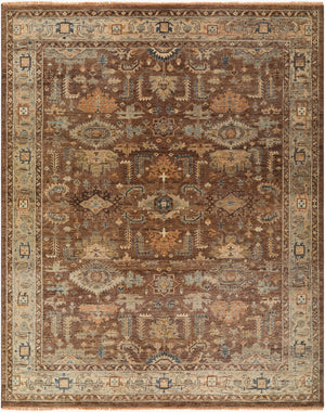 Surya Bijar Handmade Wool Rug 10' X 14' - Timeless Elegance, Durable Design, Perfect For Any Room! Burnt Umber Wool Bij2300-23