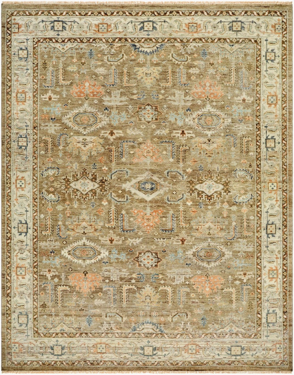 Surya Bijar Hand Knotted Wool Flatweave Rug for Formal Living and Dining Spaces 3' x 10' Runner BIJ2301-310